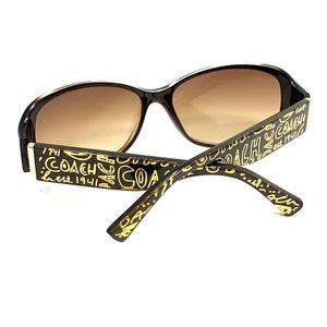 Coach Evie Sunglasses in Brown / Gold